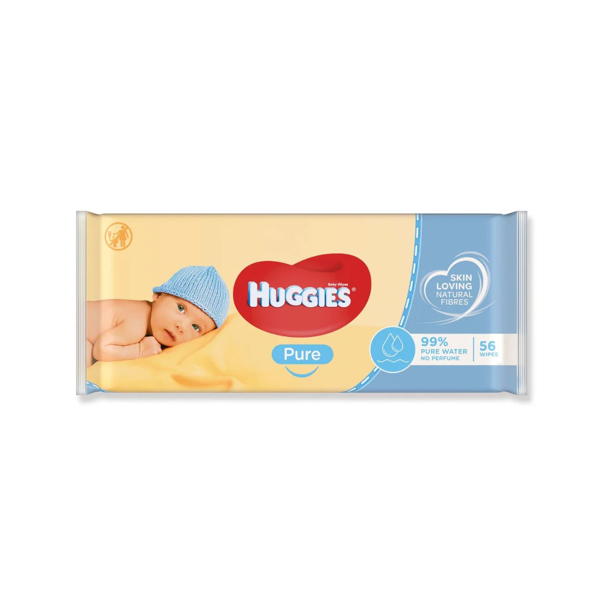 Huggies Pure, chusteczki nawilżane, 56 sztuk