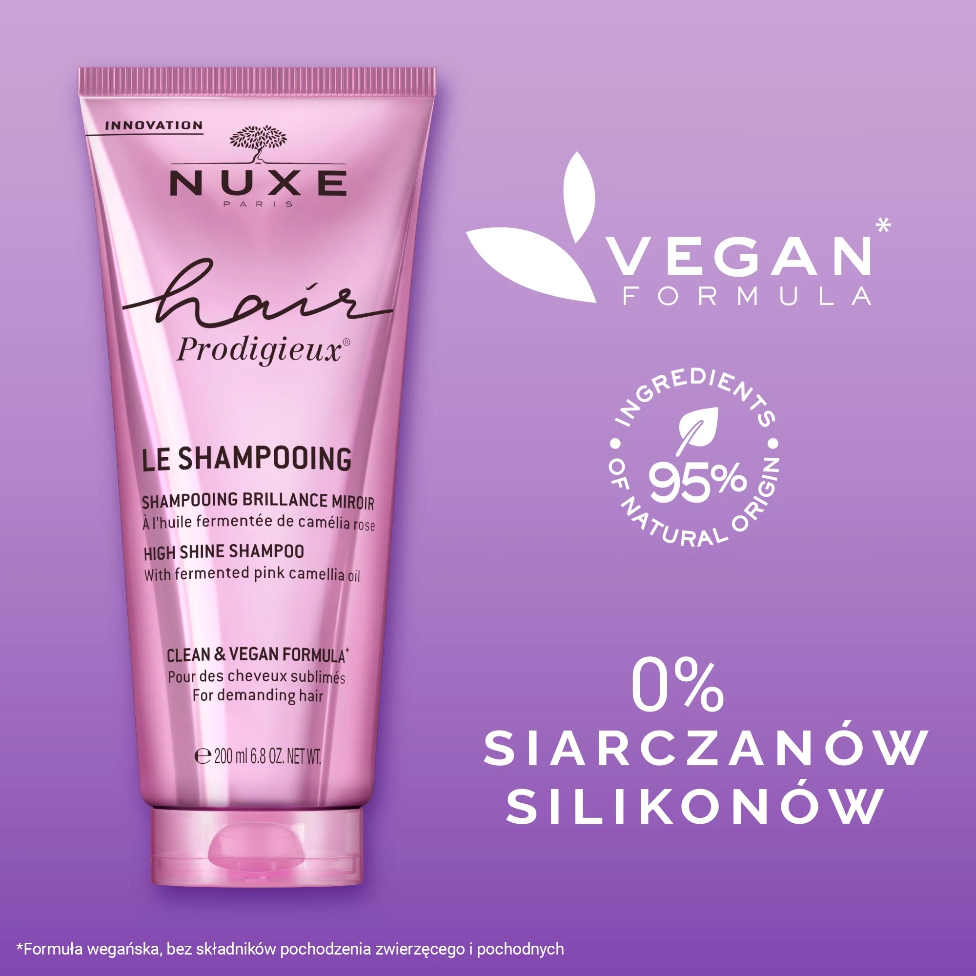 Nuxe Hair Prodigieux szampon wygładzający, 200 ml