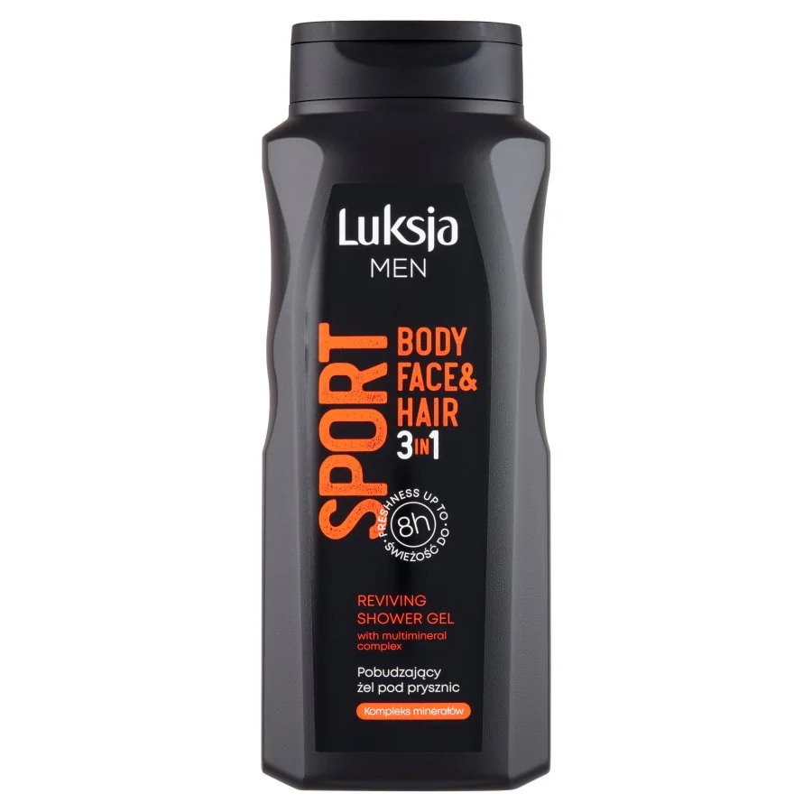 Luksja Men Sport, pobudzający żel pod prysznic 3w1 dla mężczyzn, 500 ml