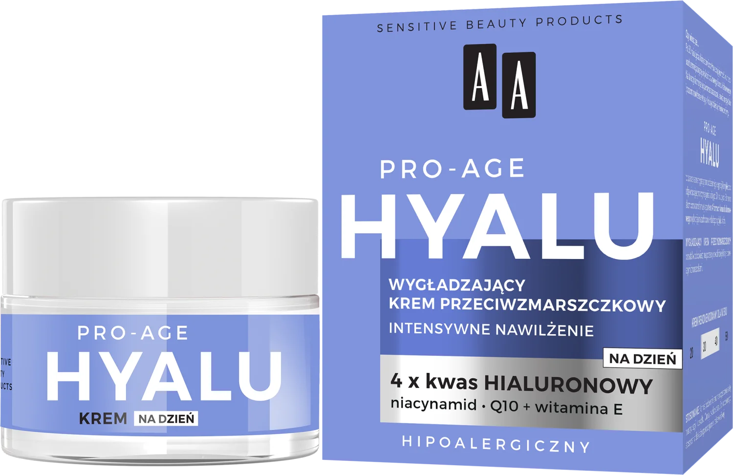 AA Pro-Age Hyalu wygładzający krem przeciwzmarszczkowy na dzień, 50ml