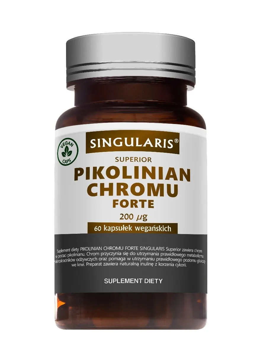 Singularis Superior, Pikolinian Chromu Forte, suplement diety, 60 kapsułek