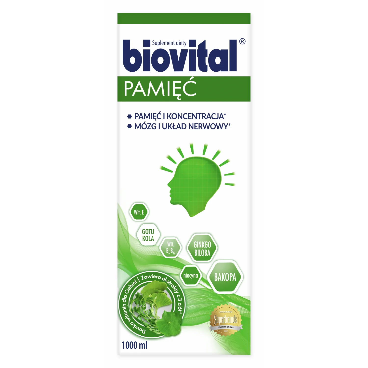 Biovital Pamięć, 1000 ml