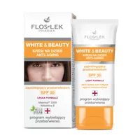 Floslek White and Beauty, krem anti-aging na dzień zapobiegający przebarwieniom, SPF 30, 30 ml