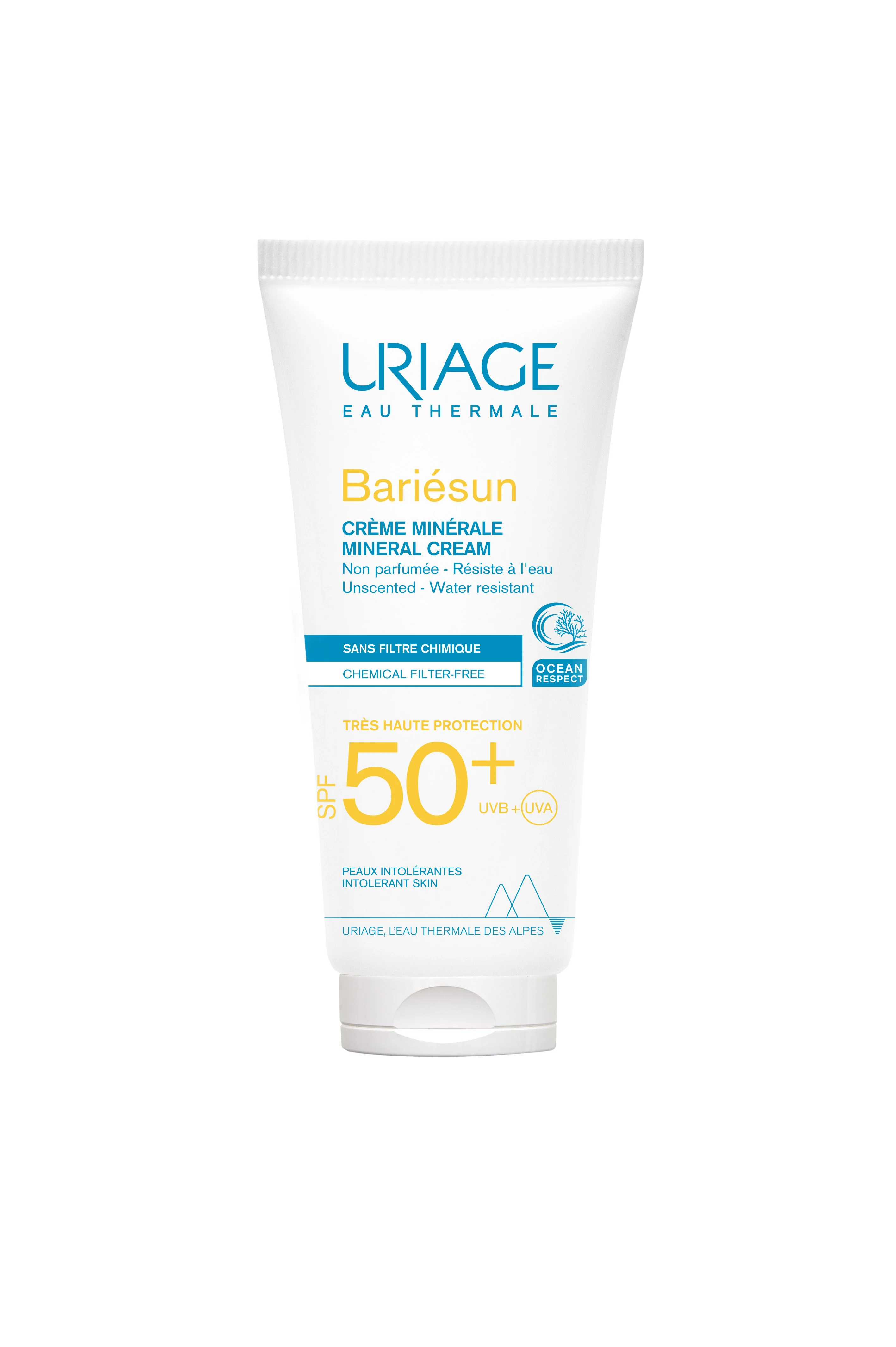 Uriage Bariesun Krem mineralny do twarzy i ciała SPF 50+, 100 ml