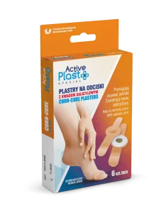 Active Plast, plastry na odciski z kwasem salicylowym, 6 sztuk