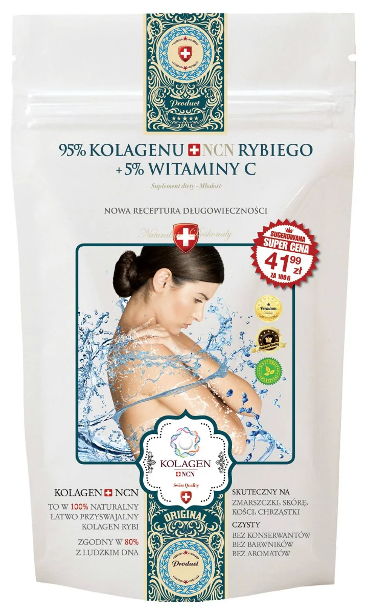 Kolagen NCN Młodość, suplement diety, proszek, 100 g