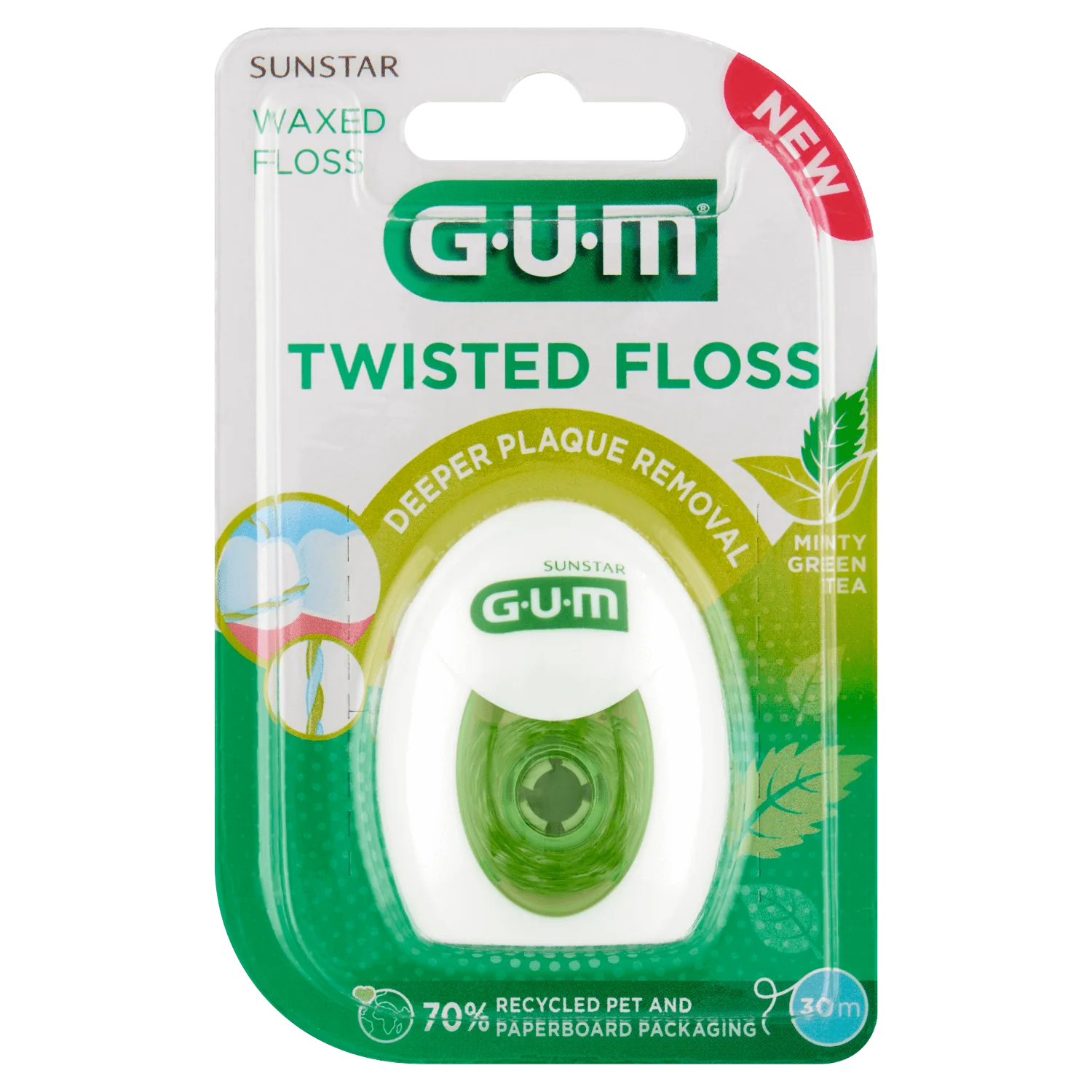 Gum Twisted Floss, nić dentystyczna, 30 m