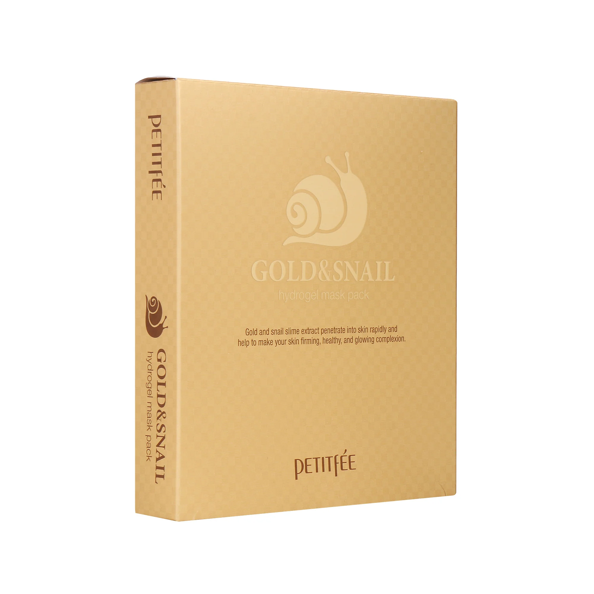 Petitfee Gold & Snail, hydrożelowa maska w płachcie ze złotem i śluzem ślimaka, 30 g