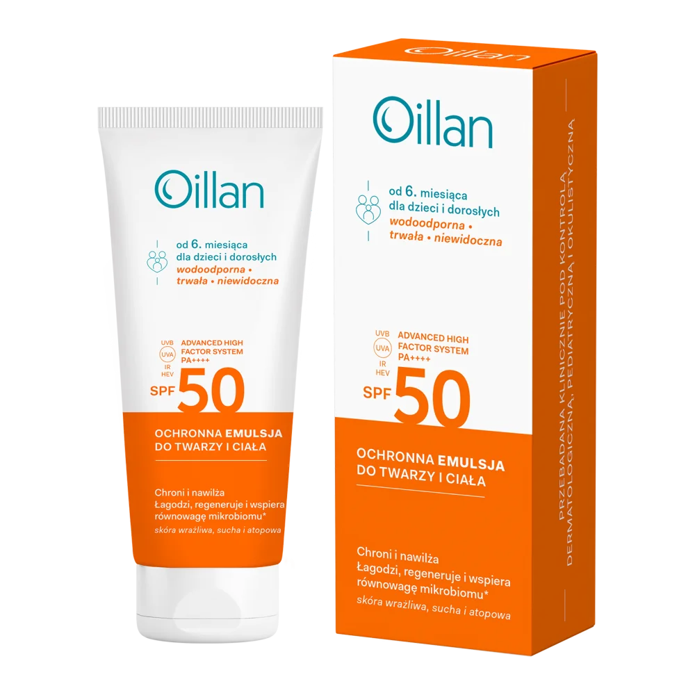 Oillan Sun Ochronna emulsja do twarzy i ciała, 100 ml