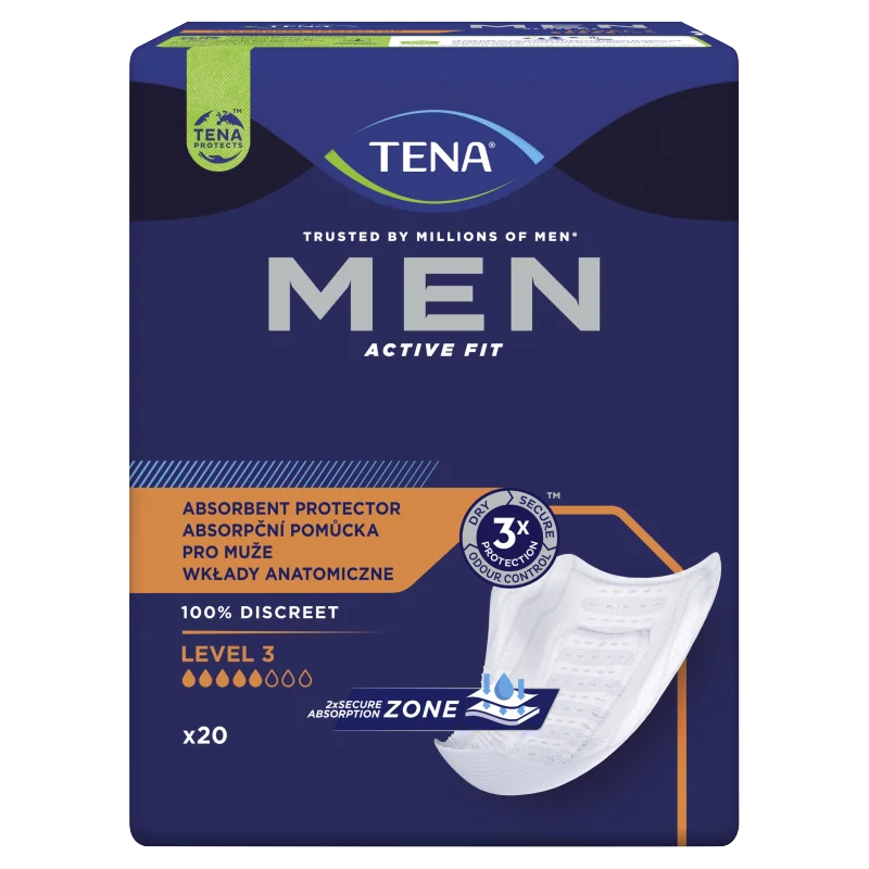 Tena Men Level 3 Super, wkłady anatomiczne, 20 sztuk