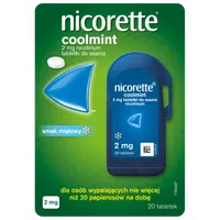 Nicorette Coolmint, 2mg, 20 tabletek