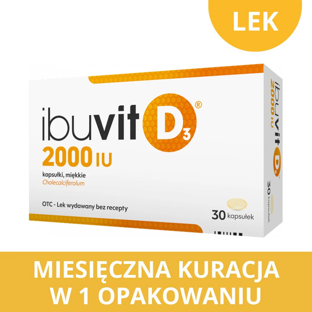 Ibuvit D3, 2000 IU, 30 kapsułek 