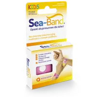 Sea-Band Opaski akupresurowe przeciw mdłościom dla dzieci, kolor różowy, 1 para