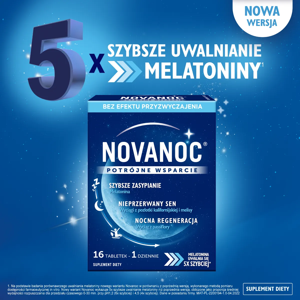 Novanoc, tabletki, 16 sztuk 