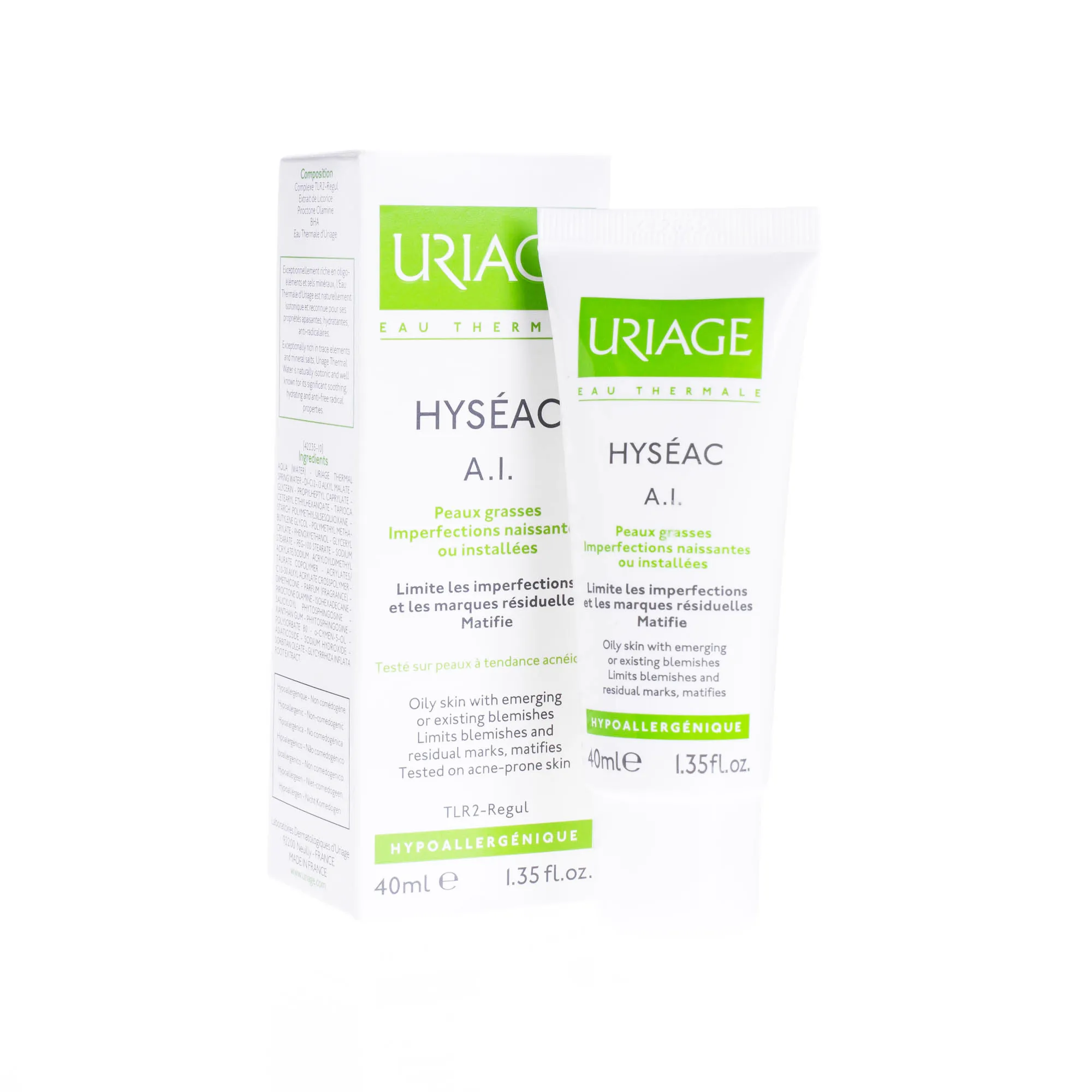 Uriage Hyseac A.I krem zwalczający zapalne zmiany trądzikowe, 40 ml 