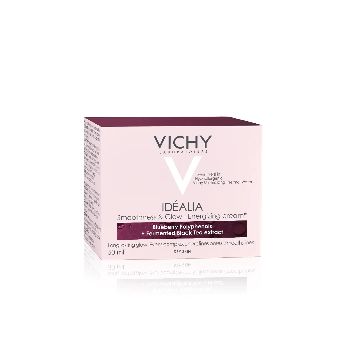Vichy Idealia, energetyzujący krem wygładzający, skóra sucha, 50 ml 