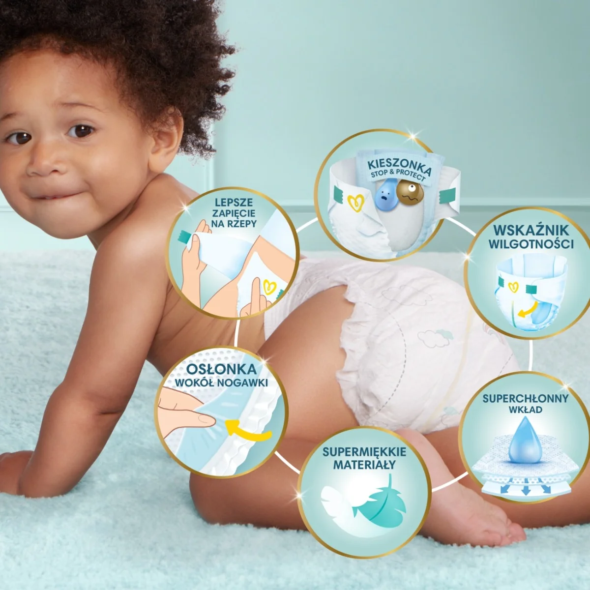 Pampers Premium Care 3 rozmiar 3, 6-10 kg, 60 sztuk