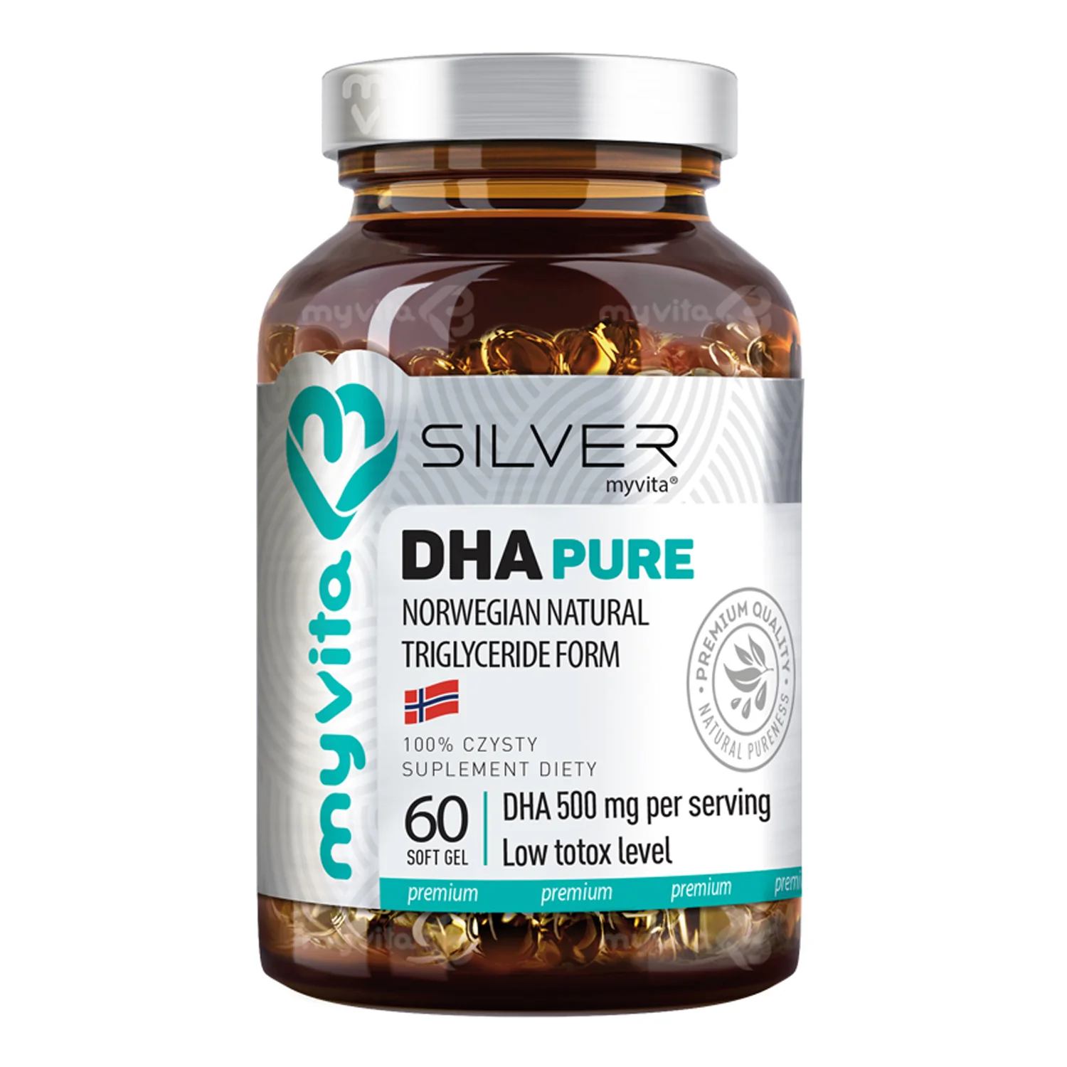 MyVita Silver Pure DHA, 60 kapsułek