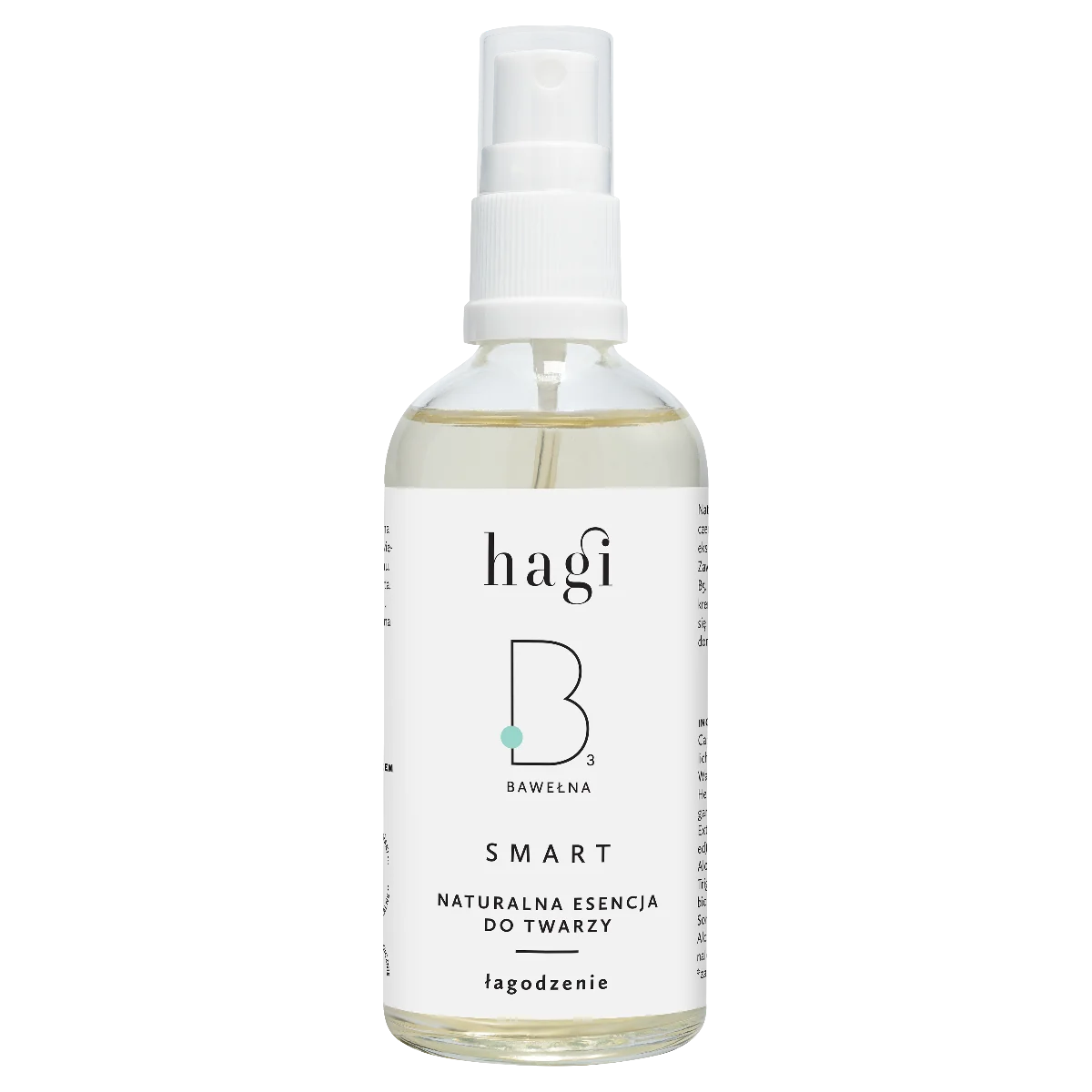 Hagi SMART Face Yoga B łagodząca esencja-tonik do twarzy z bawełną, 100 ml