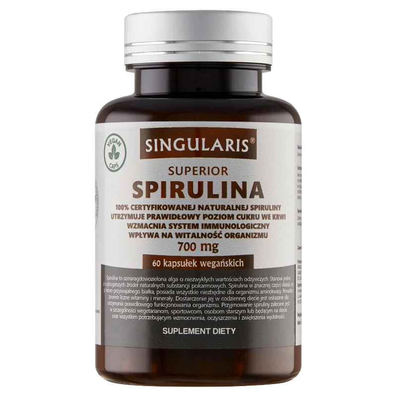 Singularis Spirulina, suplement diety, 60 kapsułek