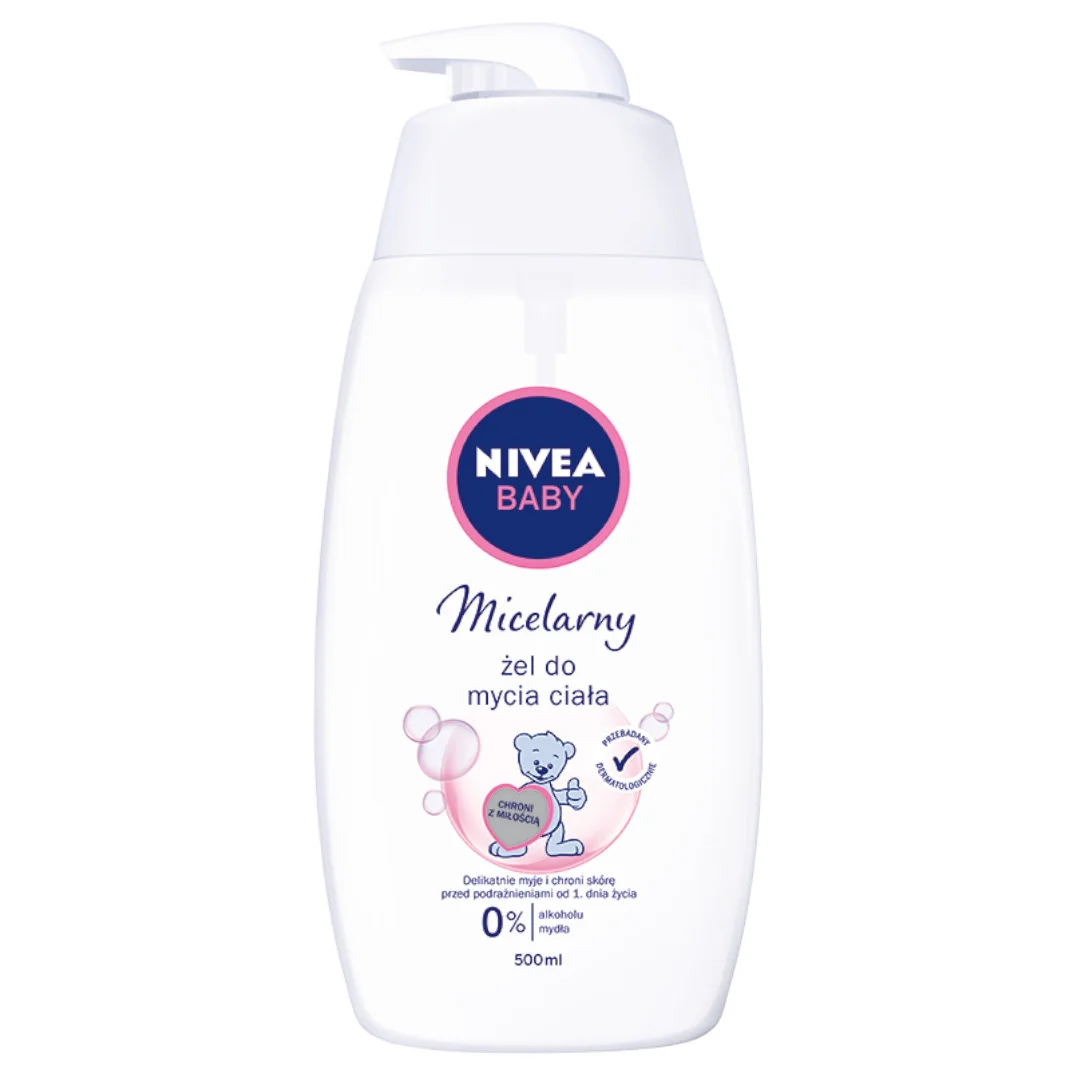 Nivea Baby micelarny żel do mycia ciała, 500 ml