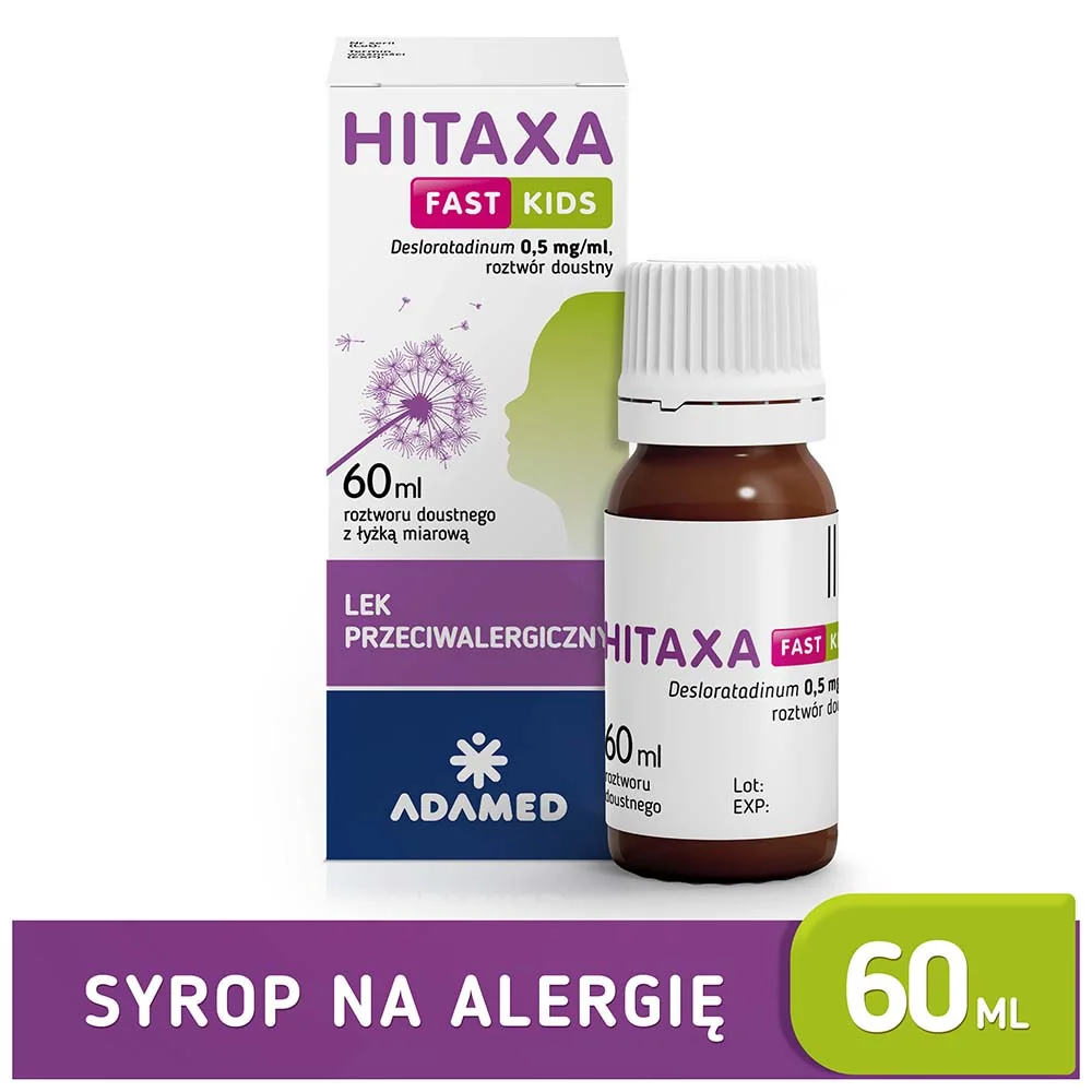 Hitaxa Fast Kids, 500mcg/ml, roztwór doustny, 60 ml 