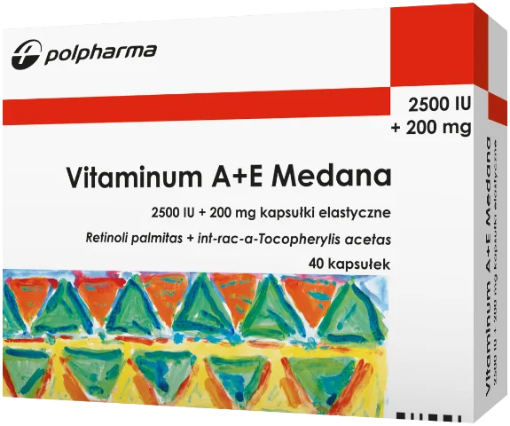 Vitaminum A+E Medana, 40 kapsułek