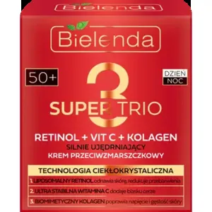 Bielenda Super Trio silnie ujędrniający krem przeciwzmarszczkowy na dzień i na noc 50+
