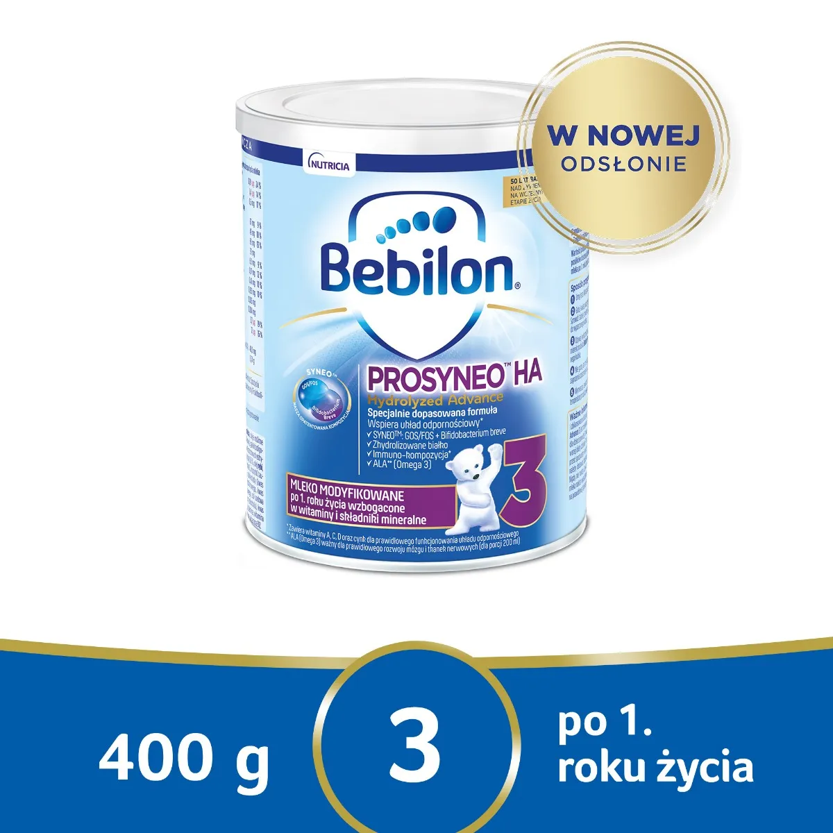 Bebilon Prosyneo HA 3 Mleko modyfikowane po 1. roku życia, 400 g 