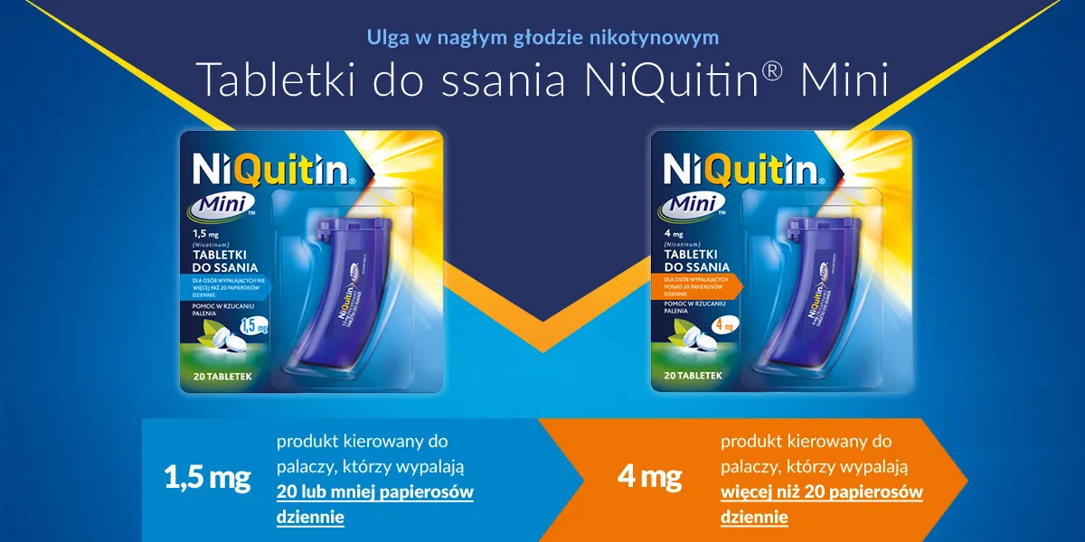 Niquitin Mini, 1,5 mg, 20 tabletek do ssania 