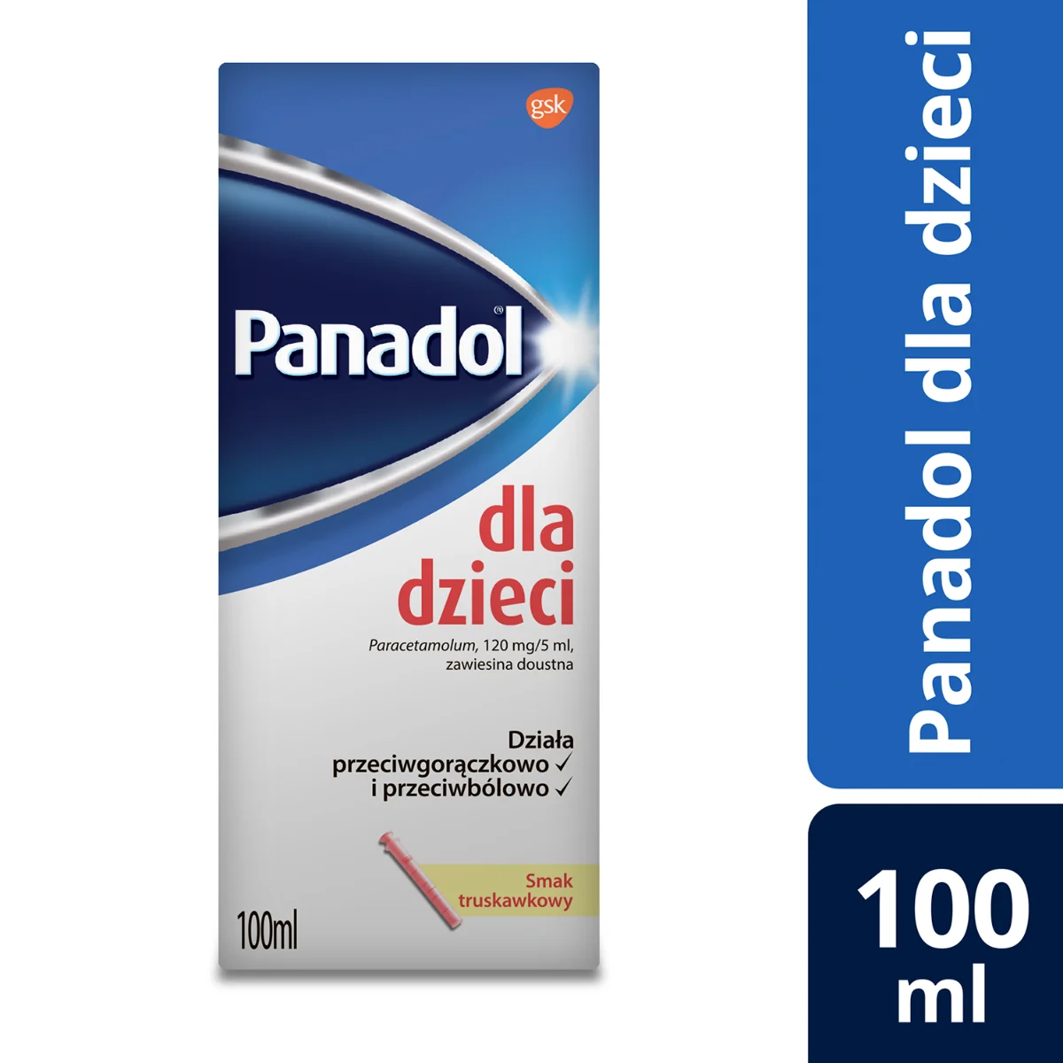 Panadol dla dzieci, 120 mg/5 ml , zawiesina, 100 ml