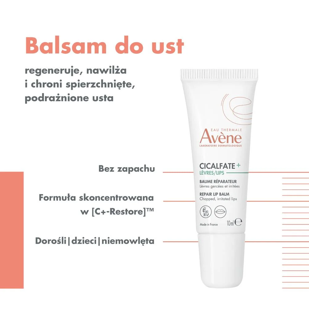 Avène Cicalfate+ balsam do ust regenerujący, 10 ml