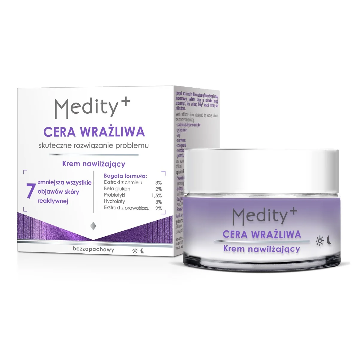 AVA Medity+ Cera wrażliwa, nawilżający krem do twarzy, 50 ml