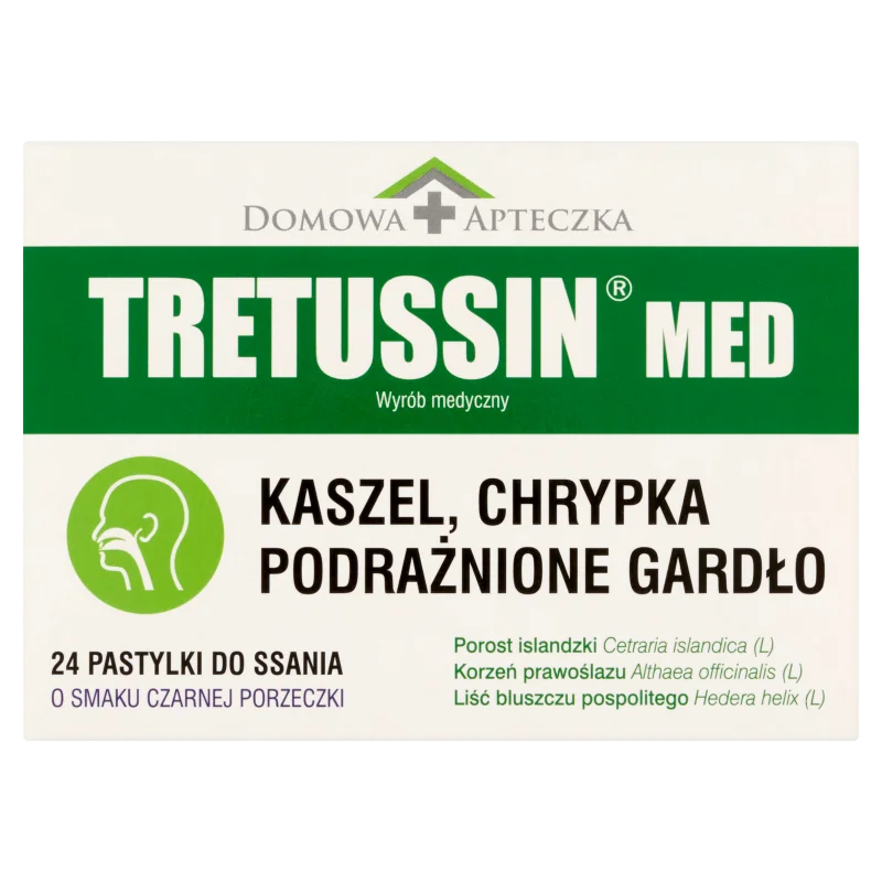 Domowa Apteczka Tretussin Med, 24 pastylek do ssania