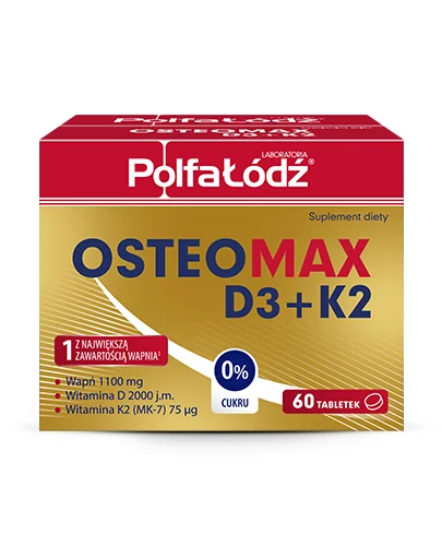 OsteoMax D3+K2, 60 tabletek