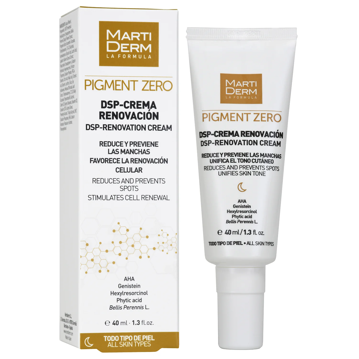 Martiderm Pigment Zero DSP-Renovation Cream Dark Spots krem na przebarwienia, 40 ml