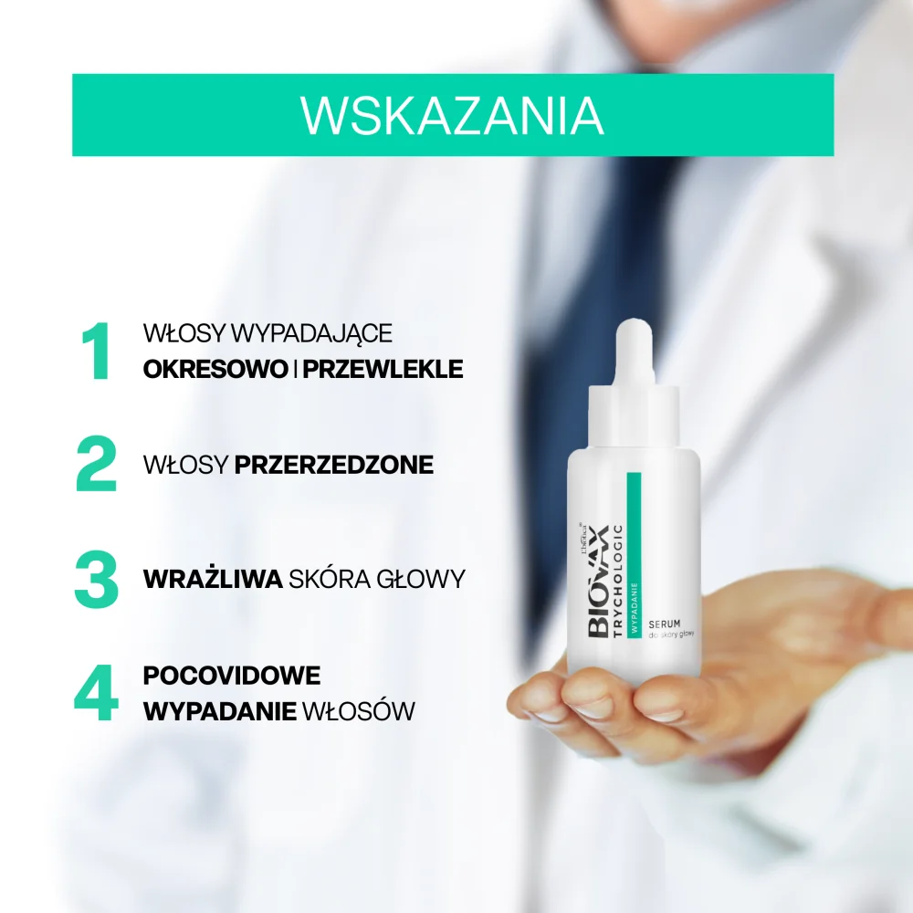 Biovax Trychologic Wypadanie serum do skóry głowy, 50 ml