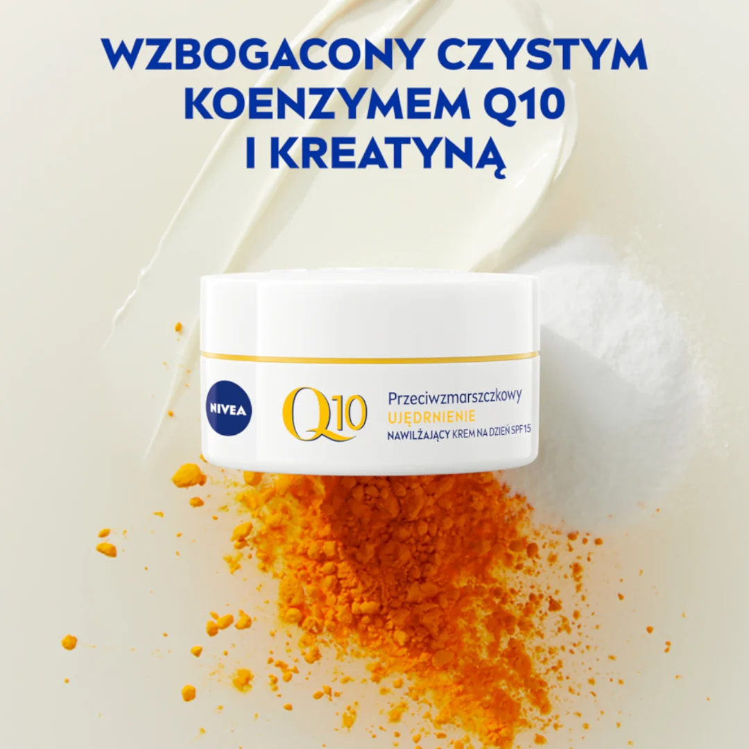 Nivea Q10 Ujędrnienie przeciwzmarszczkowy krem do twarzy na dzień z filtrem SPF 15, 50 ml