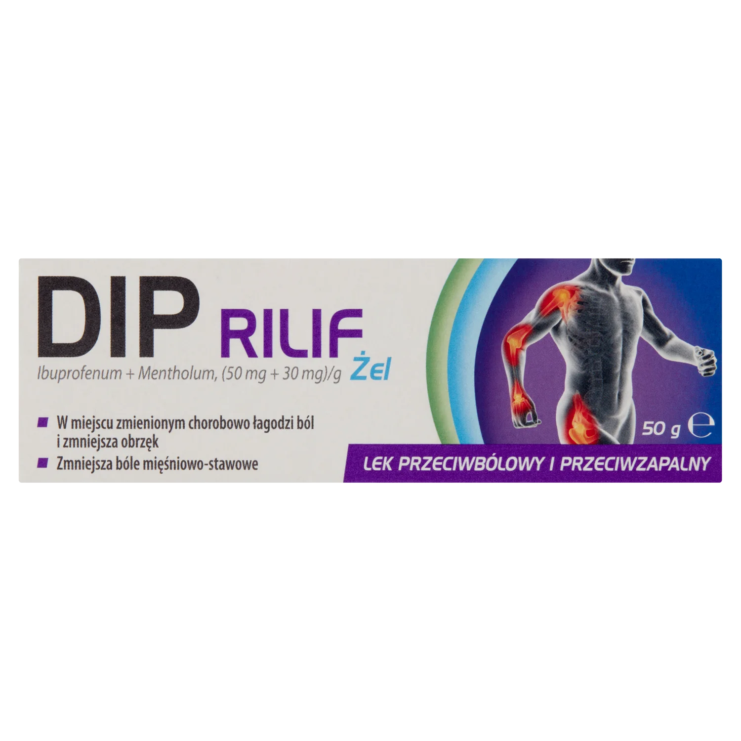 Dip Rilif, ( 50 mg + 30 mg )/g, 50 g