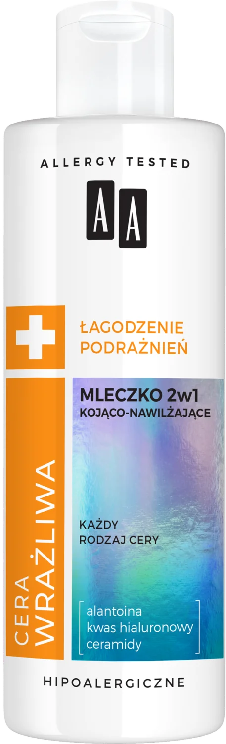 AA CERA WRAŻLIWA, Mleczko do oczyszczania i demakijażu, 24 szt.