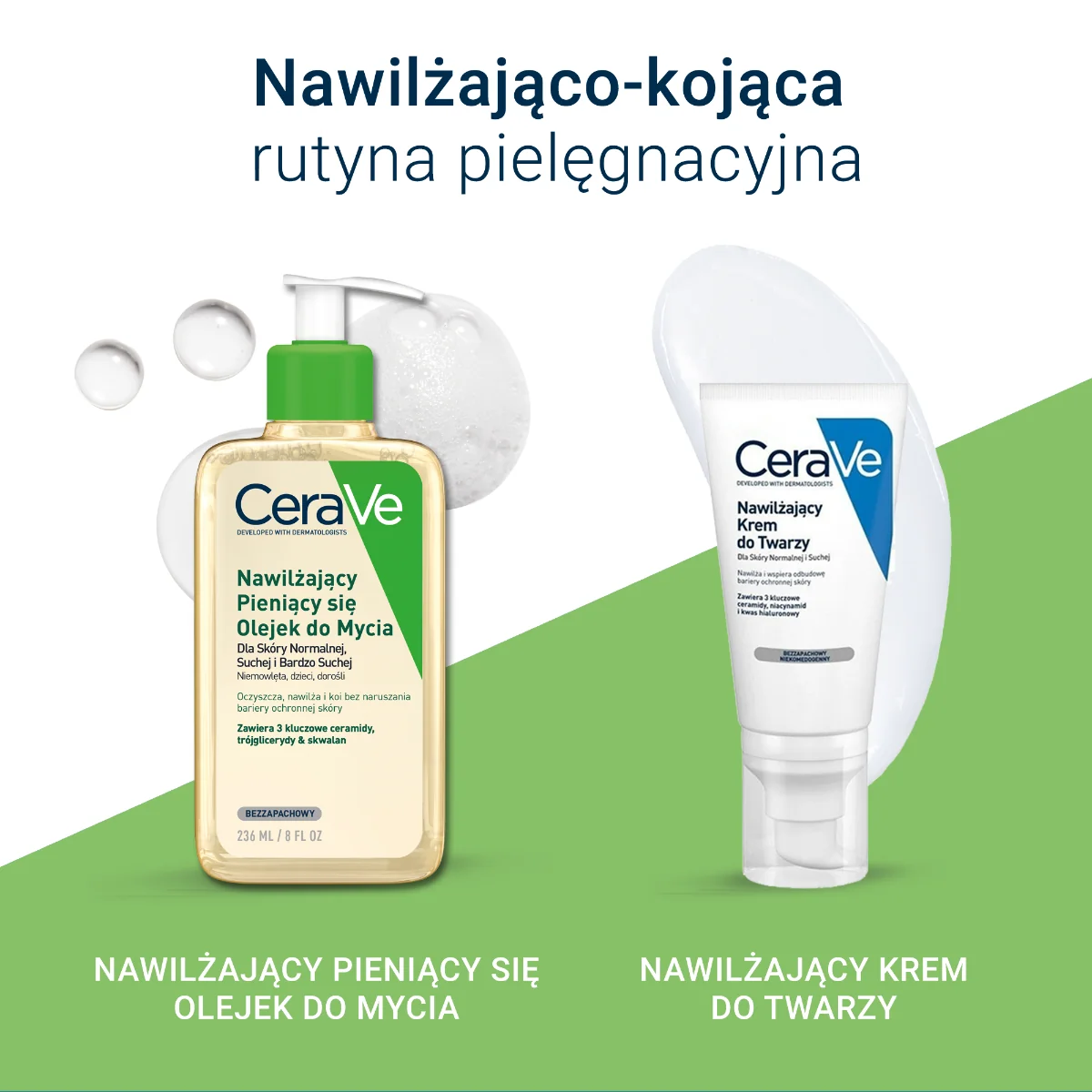 CeraVe nawilżający pieniący się olejek do mycia, 236 ml