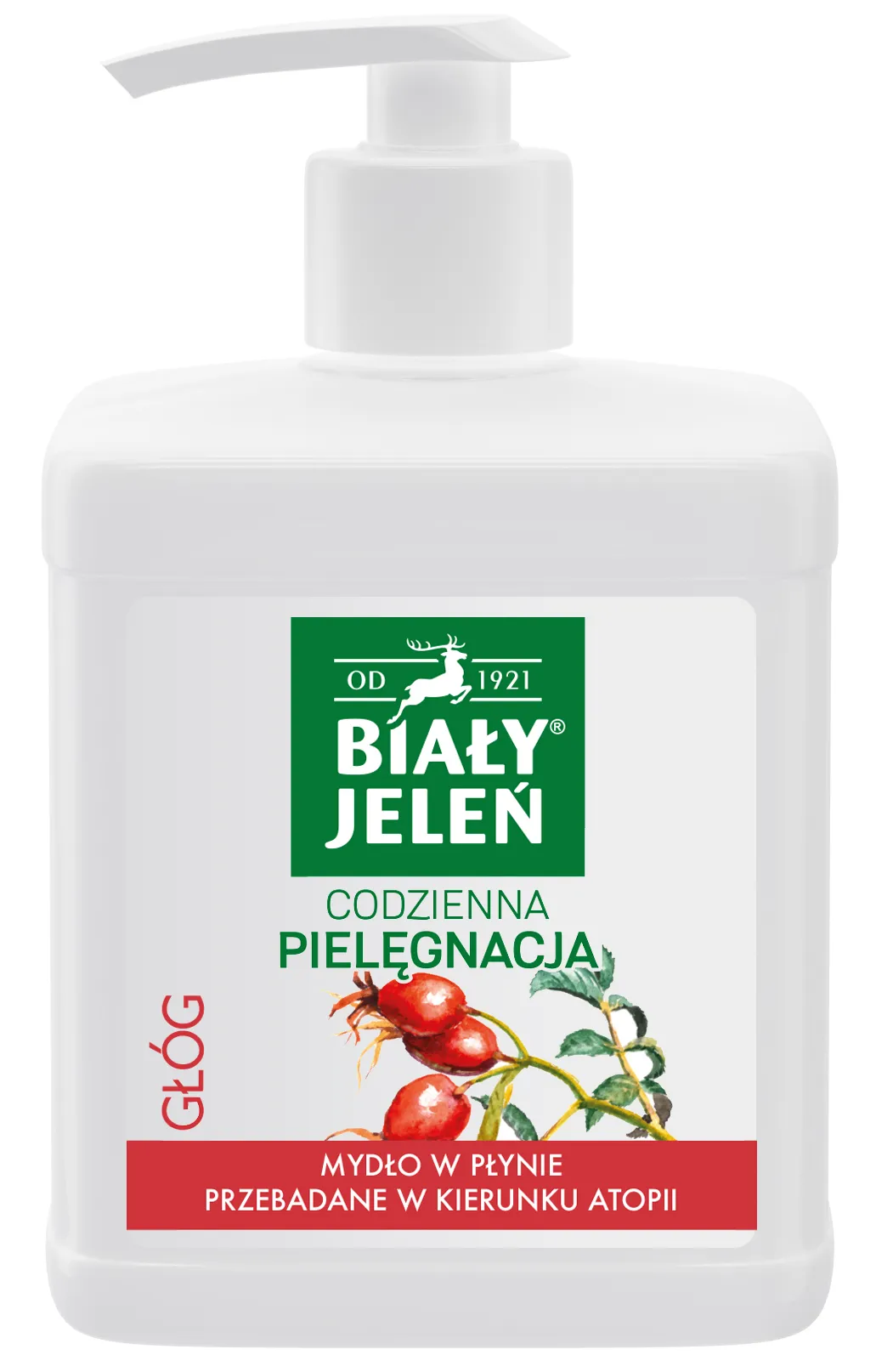 Biały Jeleń Premium, hipoalergiczne mydło w płynie z głogiem, 500 ml
