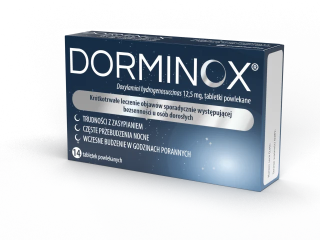 Dorminox, 12,5 mg, 14 tabletek powlekanych