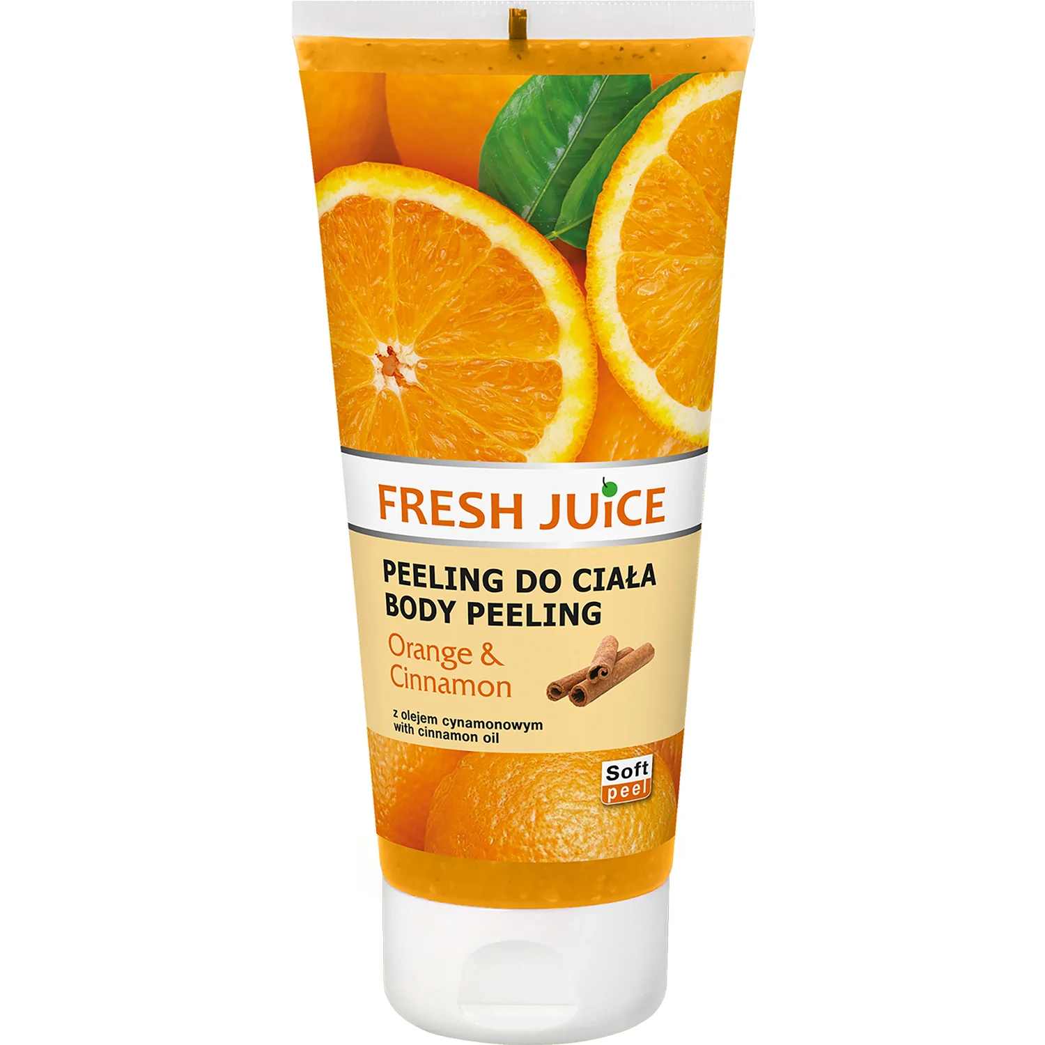 Fresh Juice peeling do ciała pomarańcza & cynamon , 200 ml