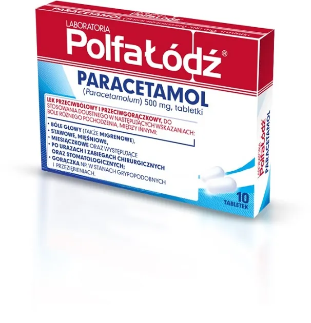 Laboratoria PolfaŁódź Paracetamol, 500 mg, 10 tabletek