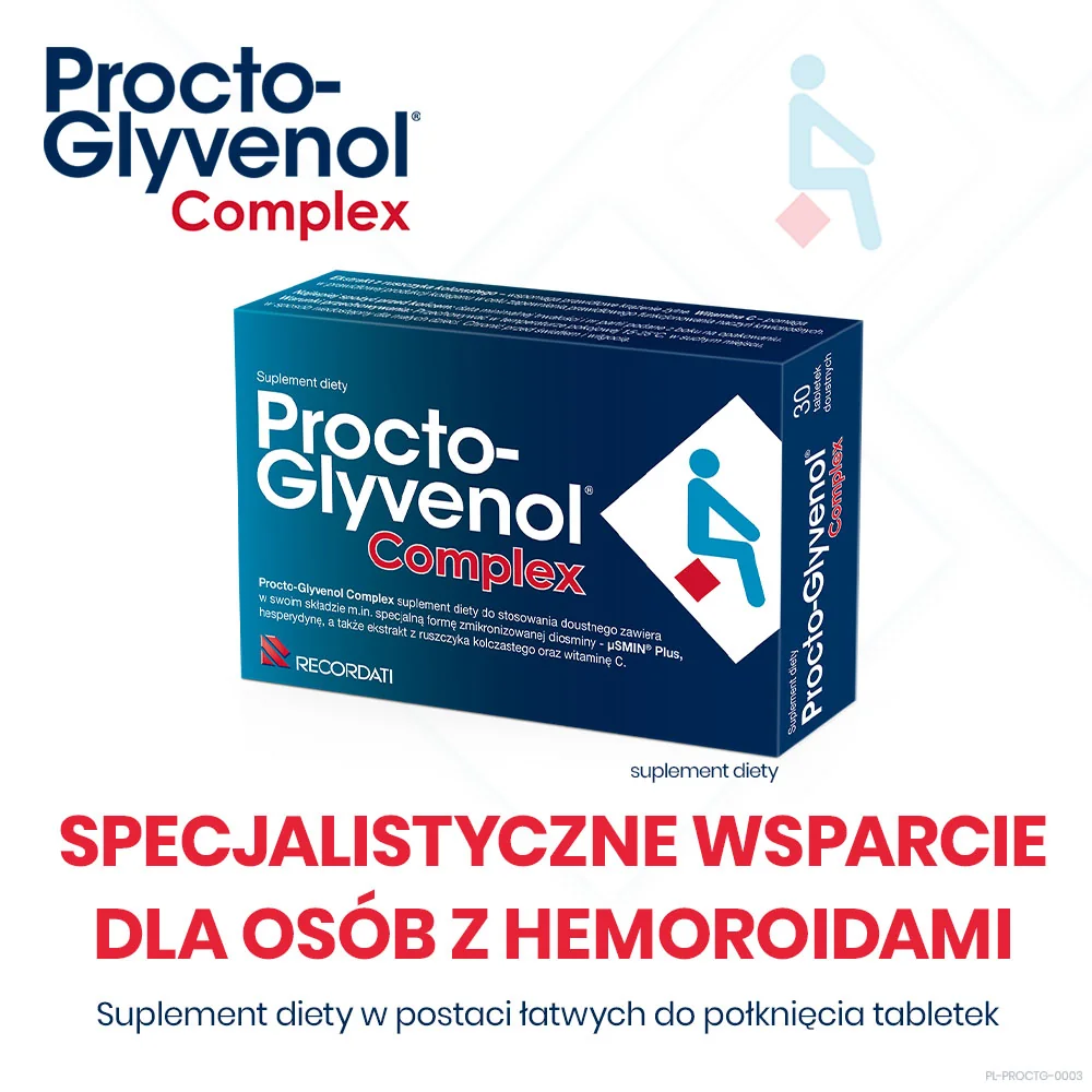 Procto-Glyvenol Complex suplement diety, 30 tabletek