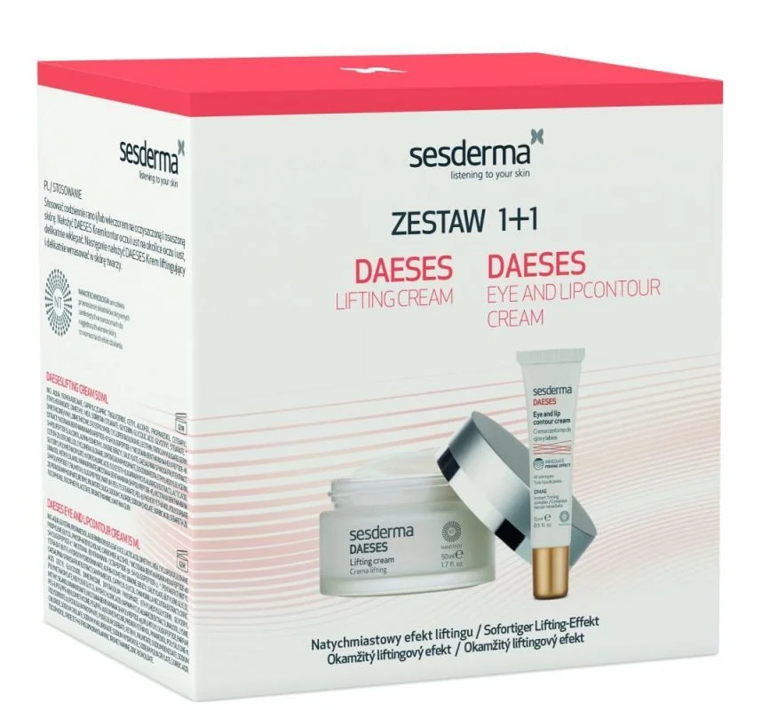 Sesderma DAESES, Krem liftingujący, 50 ml + Krem kontur oczu i ust, 15 ml