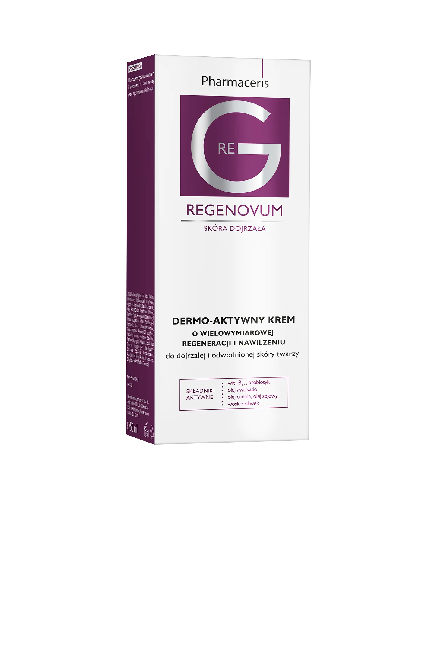 Pharmaceris Regenovum, dermo-aktywny krem do twarzy, 50 ml 