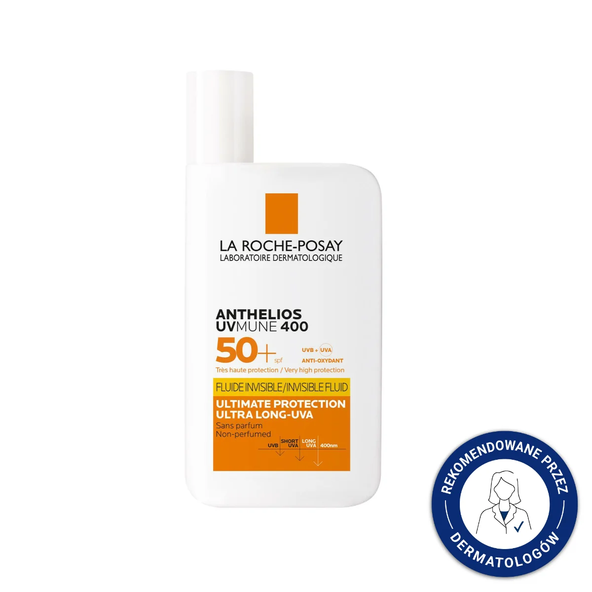 La Roche-Posay Anthelios UVMune 400 Niewidoczny Fluid SPF 50+, 50 ml