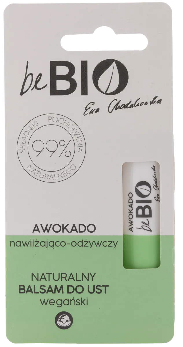 beBIO Ewa Chodakowska naturalny balsam do ust nawilżająco-odżywczy z awokado, 5 g